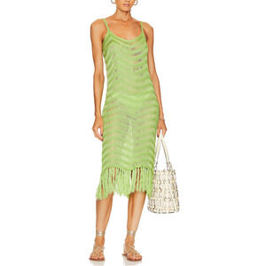 525 'Fringe' Green Dress Size XS